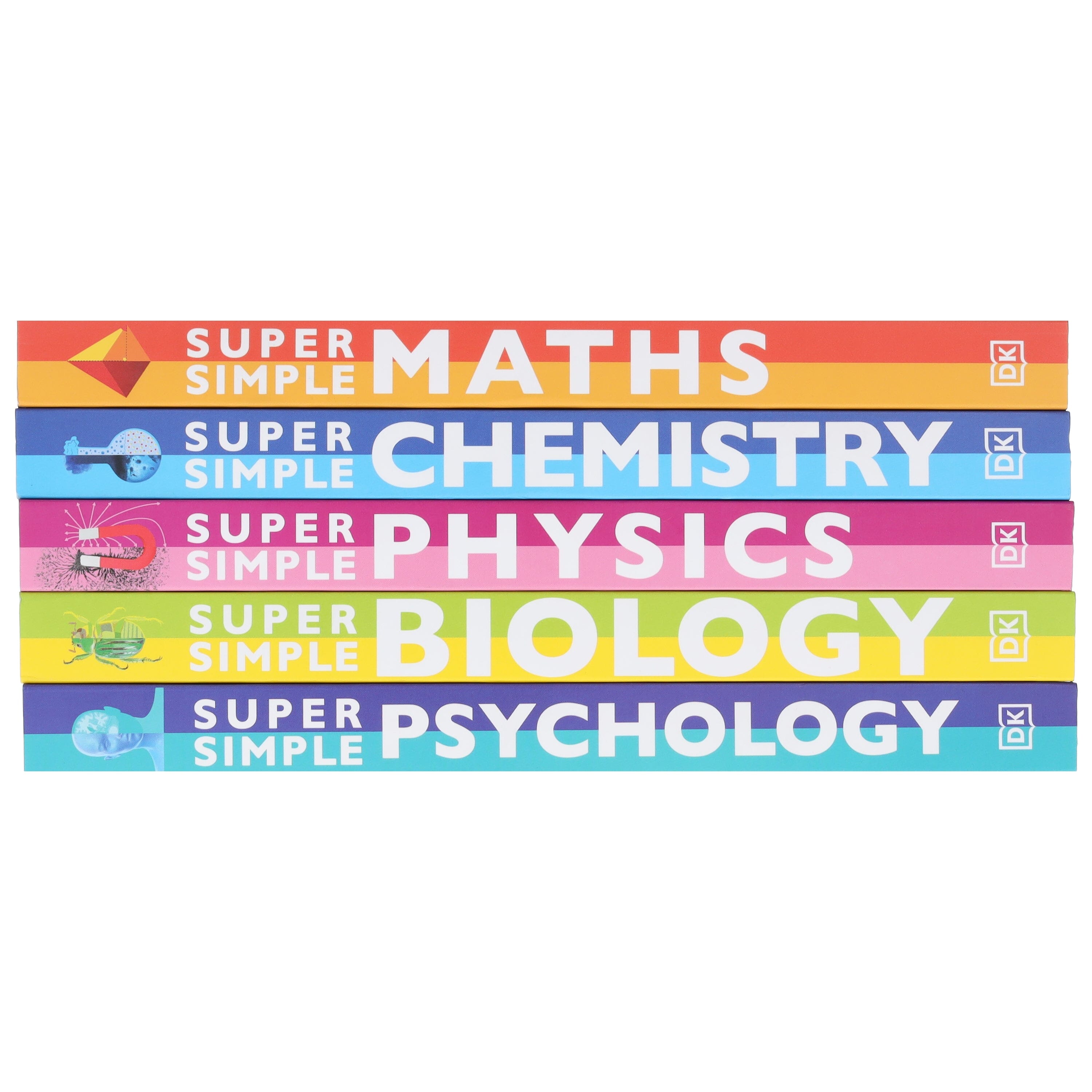 Super Simple: Maths, Chemistry, Physics, Biology & Psychology The Ultimate Bitesize Study Guide 5 Books Collection Set - Non Fiction - E-B00k