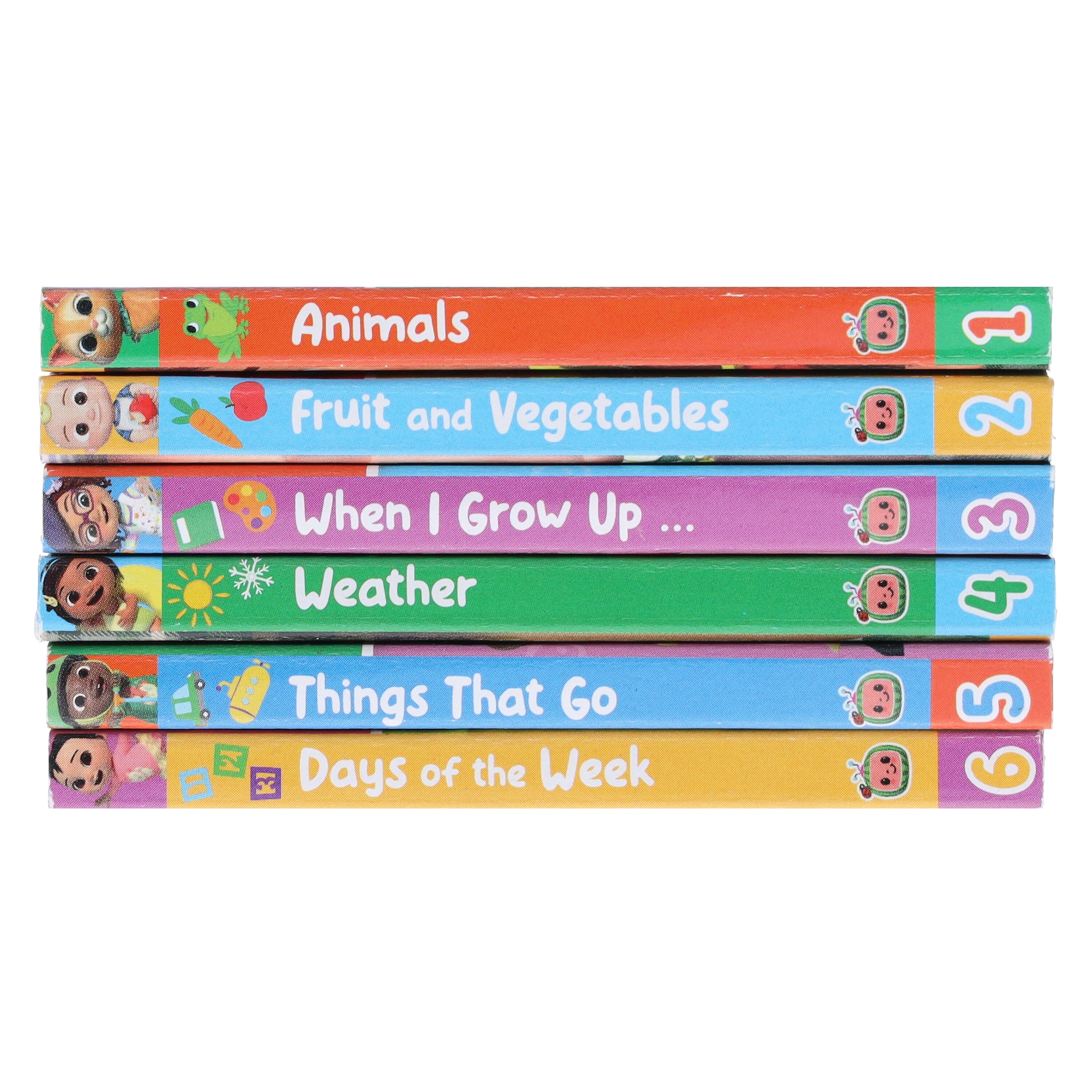 CoComelon Little Learners Pocket Library: 6 Mini Books Collection E-Books Set - Ages 1-4 - Board Book