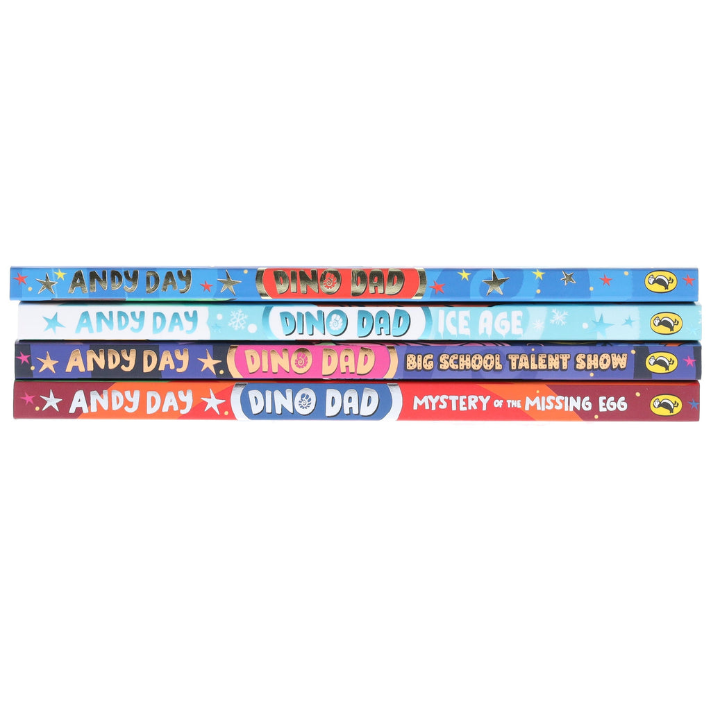 Dino Dad Series by Andy Day Illustrated 4 Books Collection Set - Ages 4-8 - E-B00k