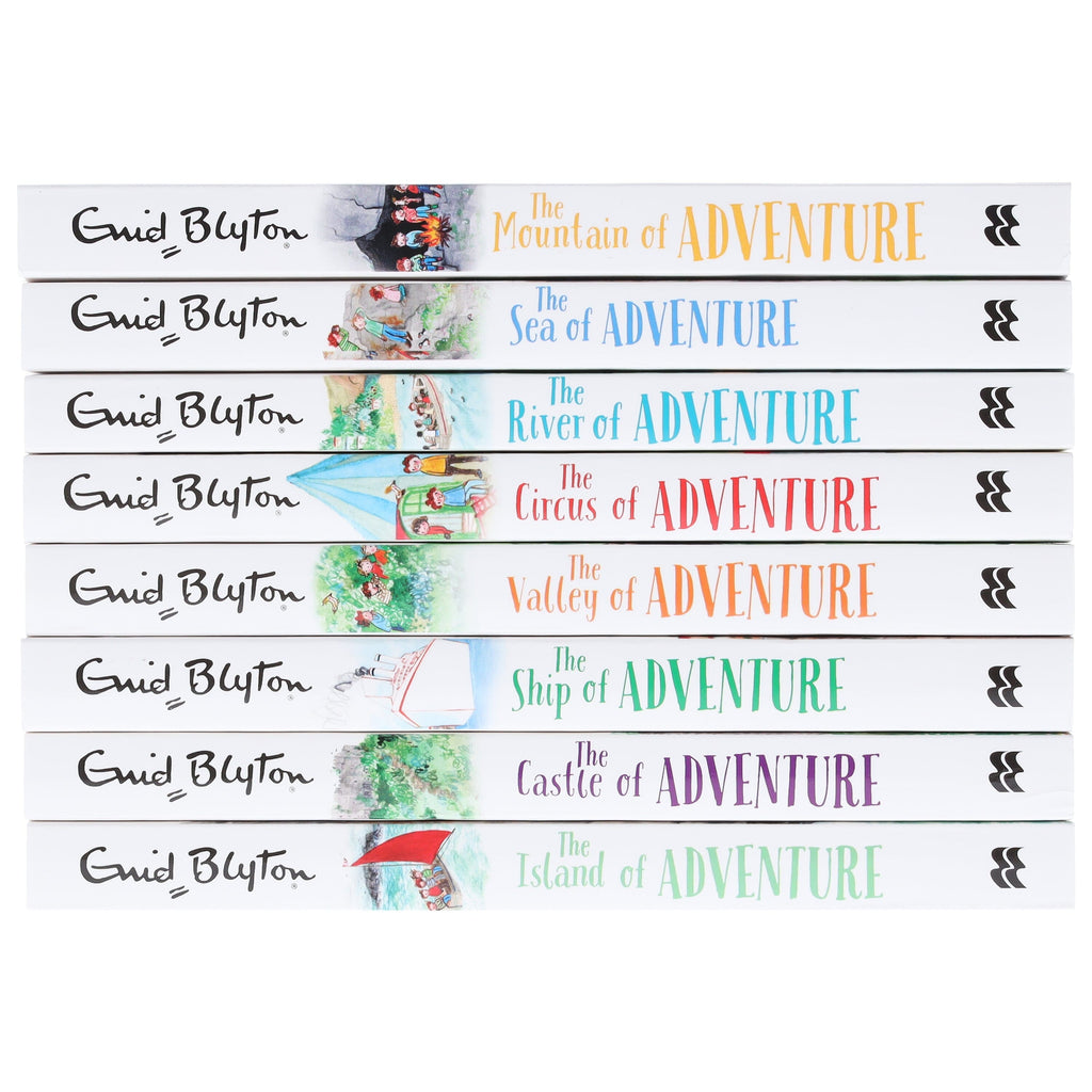 Damaged - Enid Blyton Adventure Series (Mountain, Sea, River, Circus, Valley, Ship, Castle, Island) 8 Books Collection Box set - Ages 9-14 - E-B00k - T 33