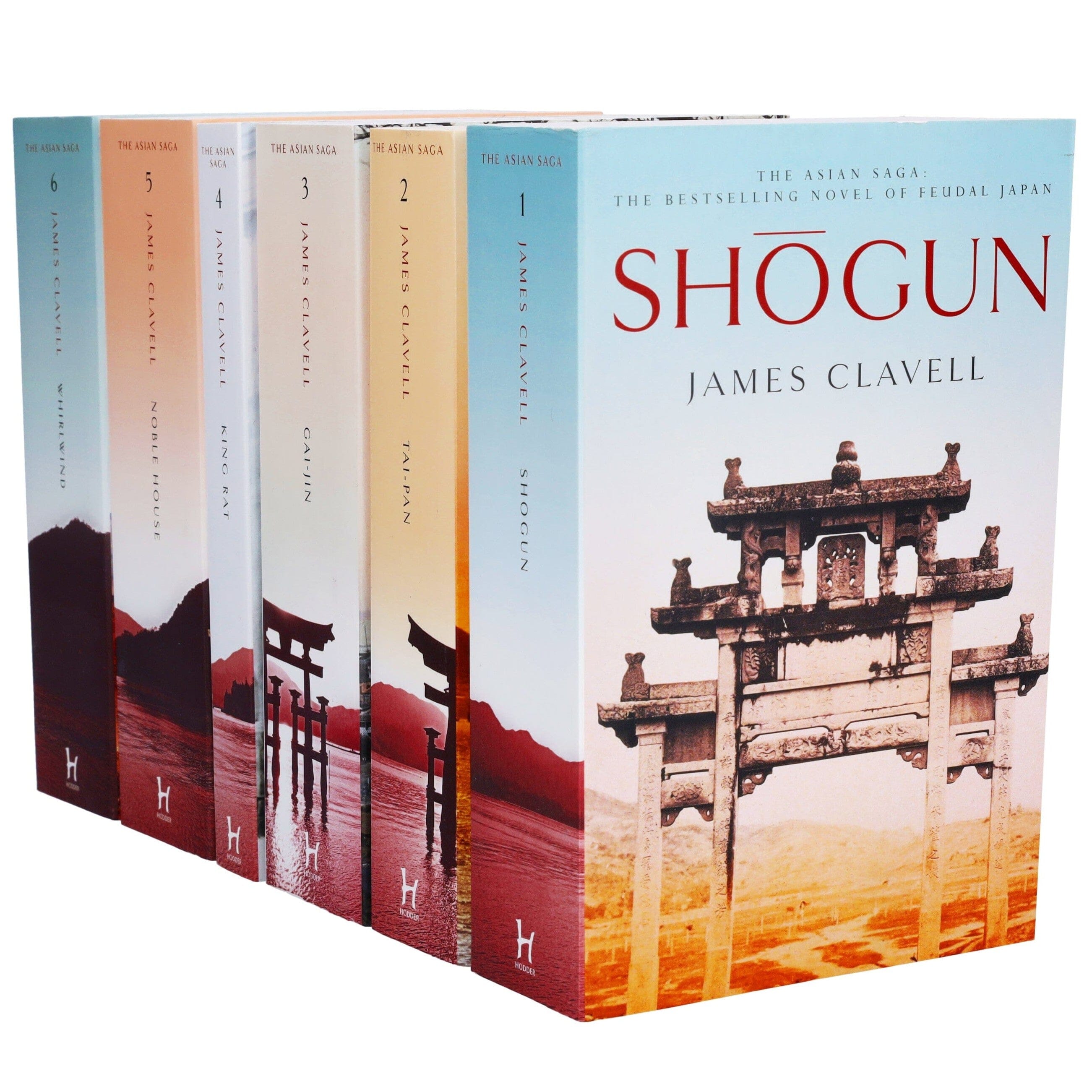 Damaged - Shogun by James Clavell: The Asian Saga 6 Books Collection Set - Fiction - E-B00k - T 33