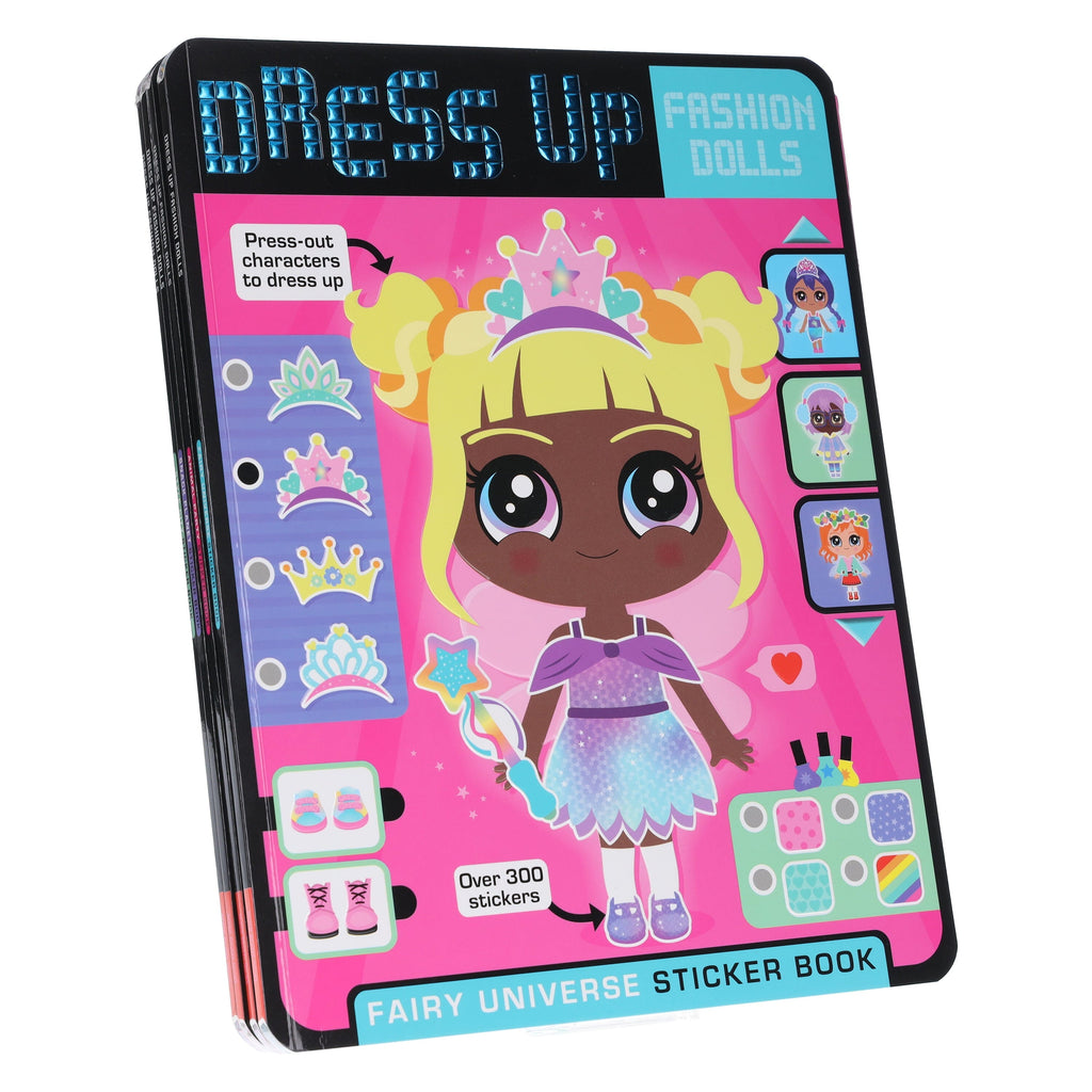Dress Up Fashion Dolls Collection by Sophie Collingwood Illustrated 4 Sticker Activity Books Set - Ages 5+ - E-B00k