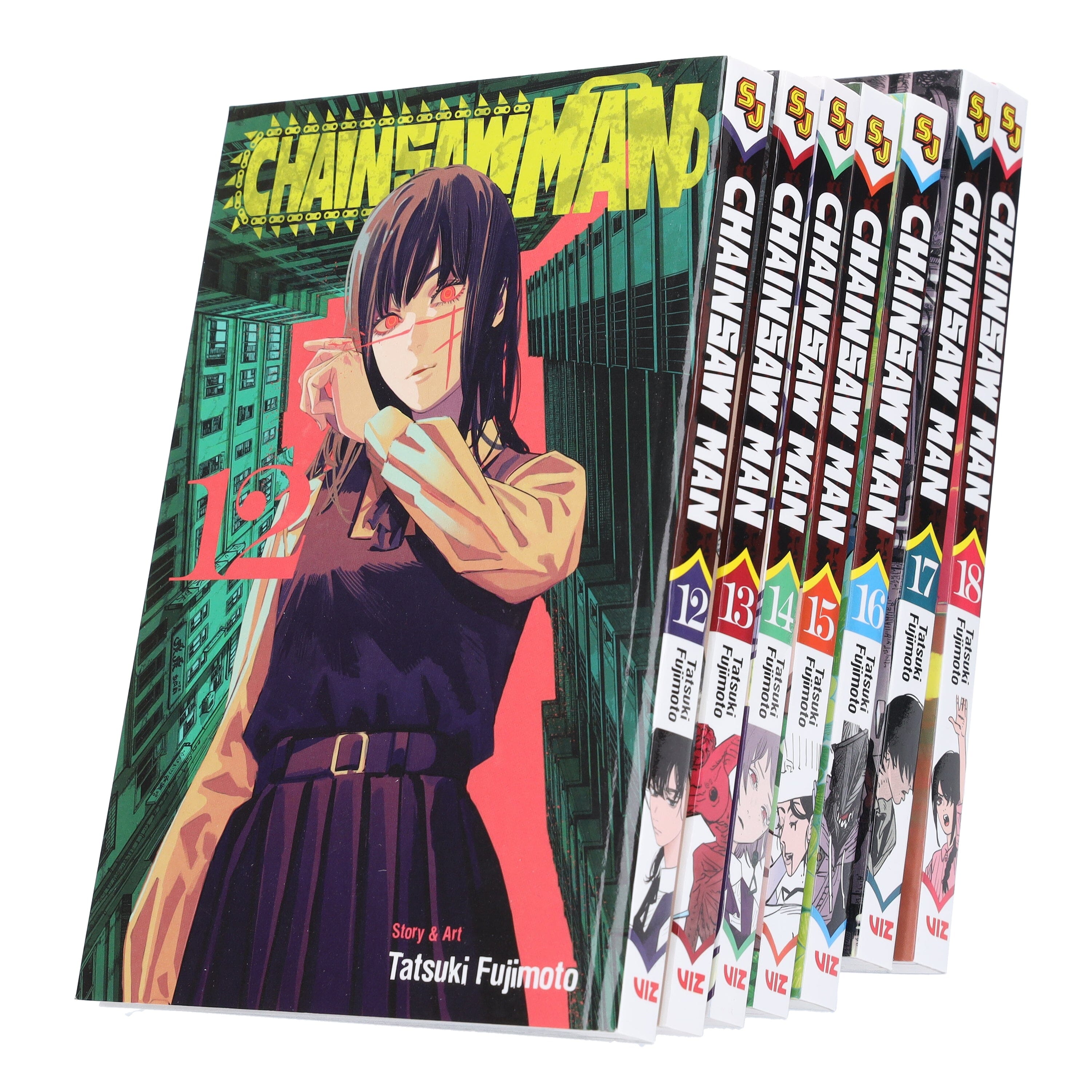 Chainsaw Man Volume 12-18 by Tatsuki Fujimoto: 7 Books Collection Set - Manga - E-B00k